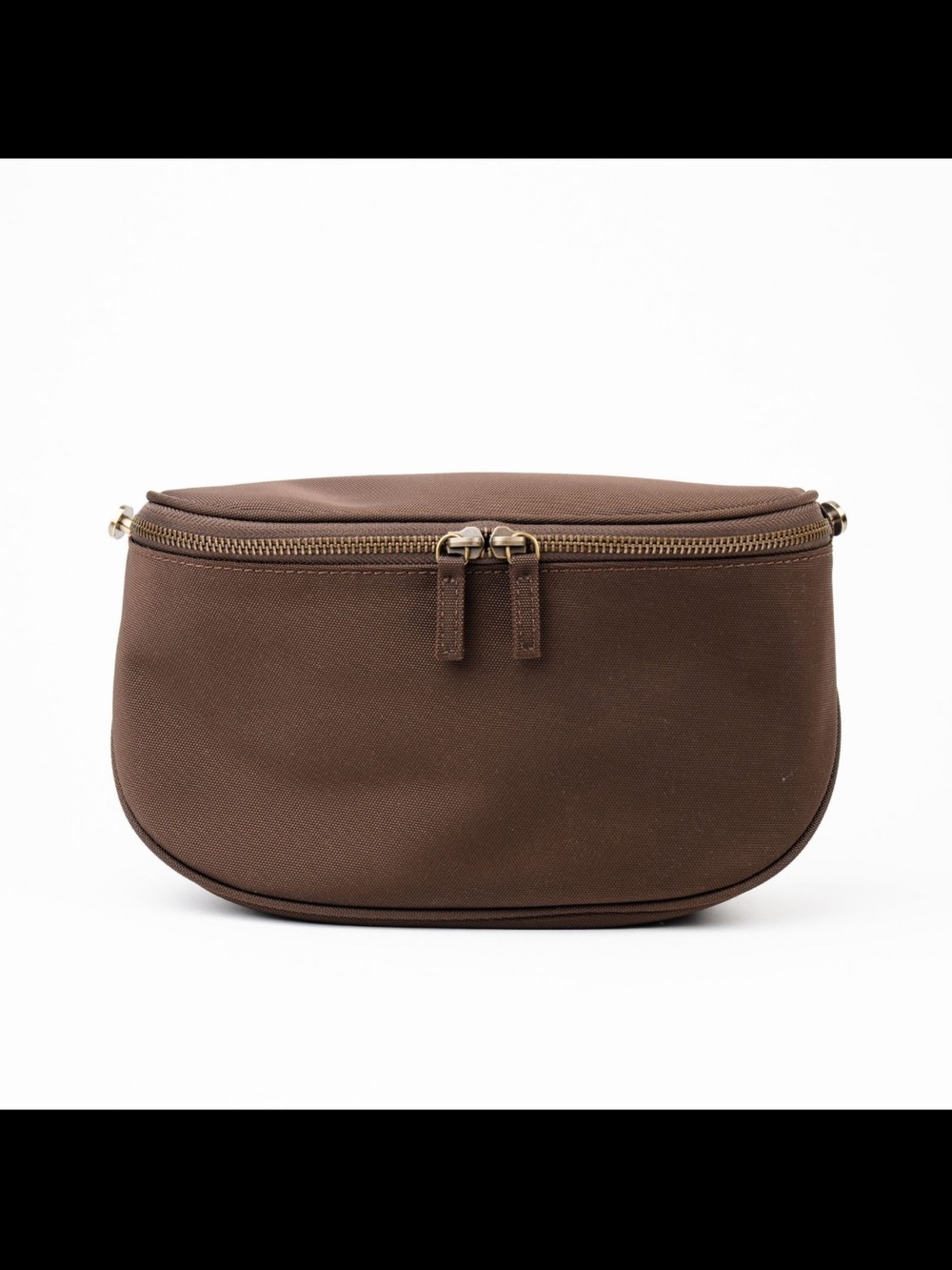 Everyday Brown Crossbody Pouch - Sleek Zip Closure